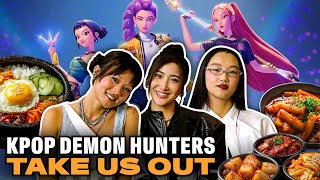 HUNTR/X Vocalists From ‘KPop Demon Hunters’ Get Real Over Authentic Korean Food | Takes Us Out