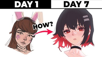 How I Learned to Draw BETTER ANIME Faces in Just a Week!! Pt.2