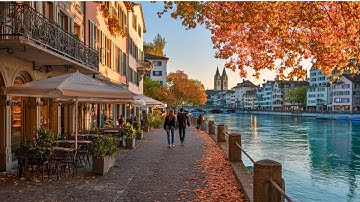 Autumn Has Arrived In Zurich Switzerland🇨🇭 Relaxing Evening Walk