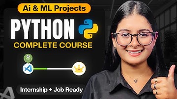 Python Full Course 2026 | Beginner to Advanced with AI & Machine Learning | Saumya Singh