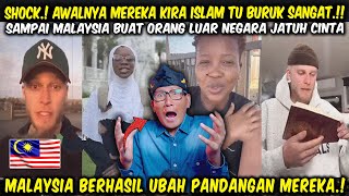 BELAJAR ISLAM BERKAT MALAYSIA❗MAT SALEH TERKEJUT LIHAT KEINDAHAN ISLAM DI NEGERI JIRAN😍