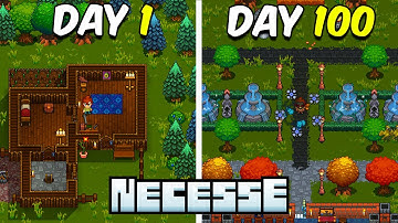I Spent 100 DAYS In NECESSE And It Consumed My LIFE!!