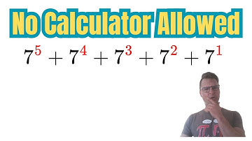 No Calculator Allowed | Math Olympiad Question