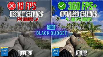PUBG Black Budget - BEST PC Settings to FIX FPS Drops, Lags & Stutters on ANY PC 📈