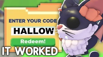 Adopt Me NEW HALLOWEEN PROMO CODE!
