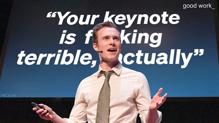Can I fix tech's awful keynote presentations?