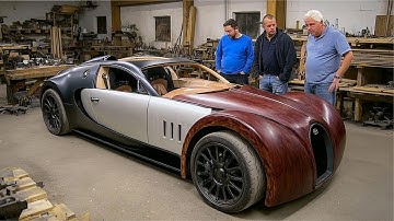 Men Build Custom BUGATTI Using 3 Old Cars | Start to Finish by @DashingAxe