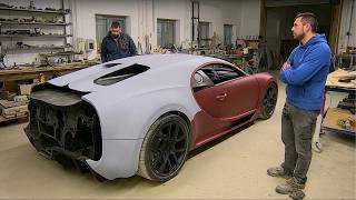 Men Build Custom BUGATTI Using 3 Old Cars | Start to Finish by @DashingAxe