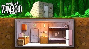 I Lived in a SECRET Bunker Base in Project Zomboid