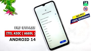 Itel A50c Frp Bypass/unlock Android 14 Without Pc || Itel A669l Frp Bypass