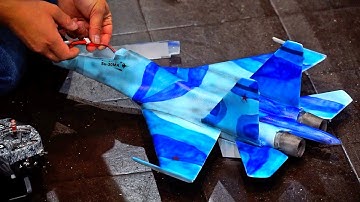 SELFBUILD SUCHOI SU-30MK RC INDOOR JET WITH VECTOR THRUST CONTROL