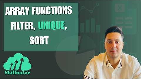 How to Use Excel Array Functions | FILTER, UNIQUE, SORT Tutorial for FP&A