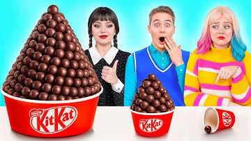 Big, Medium and Small Plate Challenge | Funny Food Ideas by Multi DO Challenge