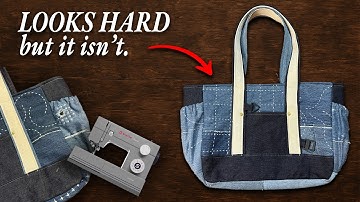 This Industrial Tote Bag Looks Complicated… But It’s Actually Easy to Sew