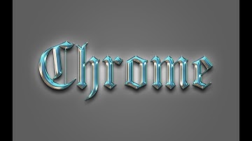 How to Create 3D Chrome Text Effect in Photoshop  Beginner