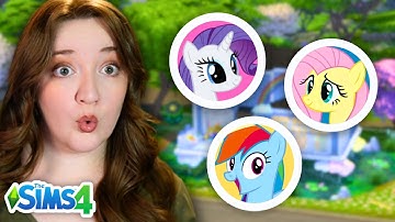 Elke kamer is een andere My Little Pony in de Sims 4