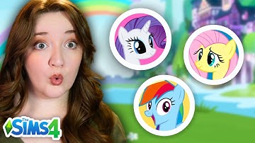Elke kamer is een andere My Little Pony in de Sims 4