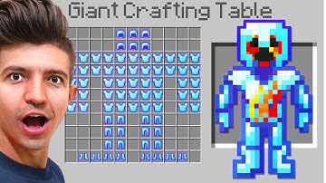 Minecraft But, Crafts Are GIANT...
