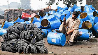 "Incredible" Process Of Making Tricycle Tires From Scratch In A Local Factory