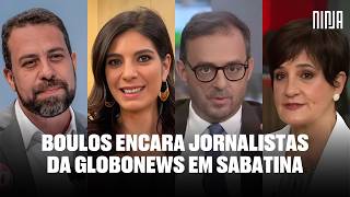 🔥Boulos encara sabatina na Globonews da um baile nos jornalistas🔥Questões foram polêmicas detonadas🔥