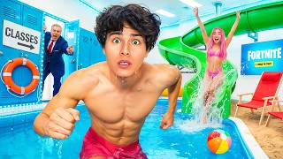 Aku membangun kolam rahasia di sekolah!