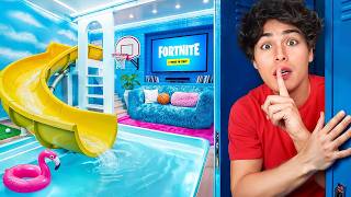 I Built a SECRET Pool In School!