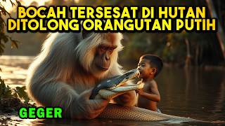 Kisah Bocah Tersesat Diselamatkan Orangutan Putih Kalimantan! #kisahnyata