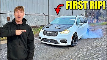 First Test Drive In A Hellcat Minivan!!!