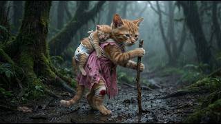 Anak Kucing Berambut Merah Berjalan 30 km Menggendong Adiknya yang Kejang: 'Ibunya Terlalu Lemah' 😭💪