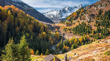 Fallling for autumn in Switzerland - how the landscape is changing 4K