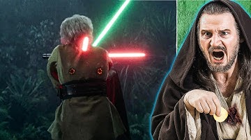 Qui Gon Reacts to The First Actual Lightsaber Death Since 2005