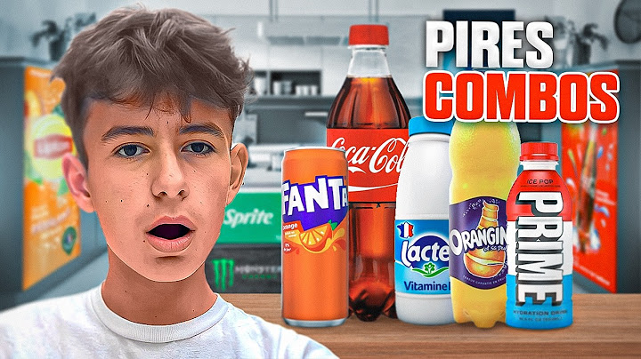 Je mélange les boissons les plus improbables du monde