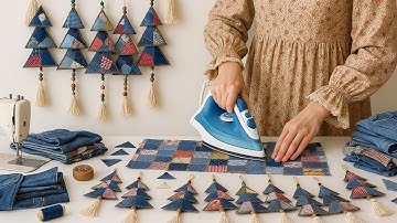 Great Job! Easy Denim Trees from Old Jeans and Shirts!