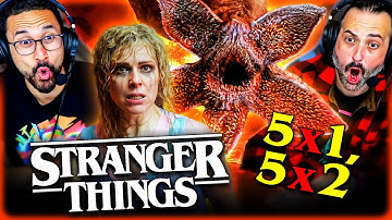 STRANGER THINGS SEASON 5 Episode 1 & 2 REACTION!! Vecna | Millie Bobby Brown | Demogorgon | Netflix