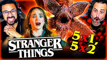 STRANGER THINGS SEASON 5 Episode 1 & 2 REACTION!! Vecna | Millie Bobby Brown | Demogorgon | Netflix