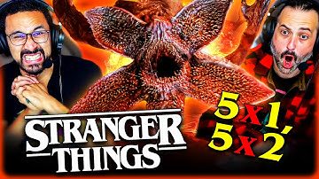 STRANGER THINGS SEASON 5 Episode 1 & 2 REACTION!! Vecna | Millie Bobby Brown | Demogorgon | Netflix