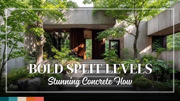 Split Level Brutalist Homes – Layered Concrete Architecture with Elegant Modern Flow