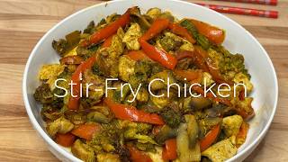 Easy One Pan Chicken & Veggie Stir Fry Recipe | Perfect Quick & Healthy Meal