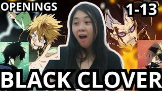 BLACK CLOVER OPENING SONG 1 - 13 [REACTION]