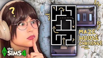 Building the 𝔤𝔬𝔰𝔥 𝔡𝔞𝔯𝔫 Maze House in the sims 4