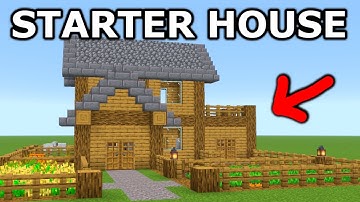 BEST Starter Survival House Tutorial! [MINECRAFT]