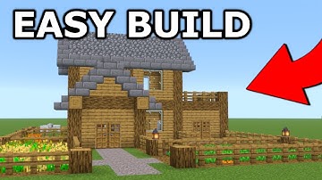 BEST Starter Survival House Tutorial! [MINECRAFT]