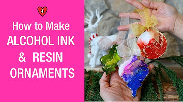 Alcohol Ink Resin Ornaments Made Easy | Step-by-Step Beginner Tutorial with Ellice Yang