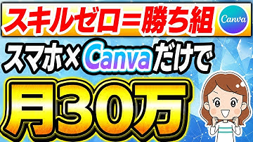 【15分⇒月30万】Canvaだけで儲かるおすすめ副業5選！初心者でも今すぐできる使い方を解説します！【在宅ワーク】【ai 副業】【ノースキル】