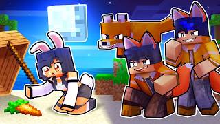 ONE BUNNY on a FOX ONLY Island in Minecraft!