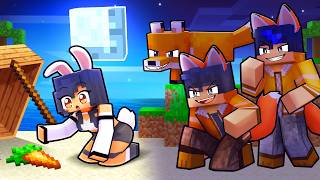 ONE BUNNY on a FOX ONLY Island in Minecraft!