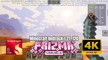 Prizma Visuals 2.0 – Minecraft Bedrock Ultra Graphics on Snapdragon 8 Elite! 🔥