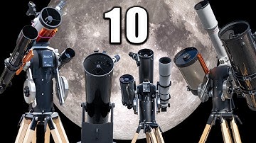 The MOON Through 10 Telescopes