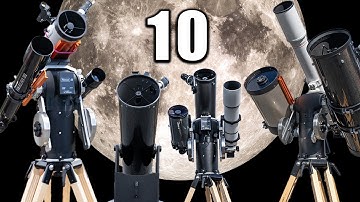 The MOON Through 10 Telescopes
