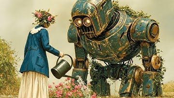 AI Music Video – “Robots in the Garden” | A Gentle Future of Memories